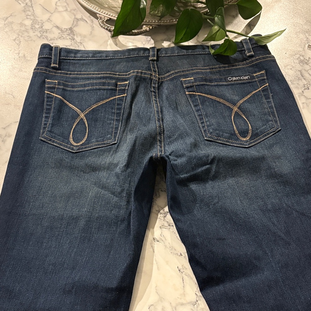 Calvin Klein Jeans - Dark Blue Women's Flare Denim - Picture 5 of 10